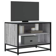 Mobile TV Grigio Sonoma 61x40x46 cm Legno Multistrato e Metallo