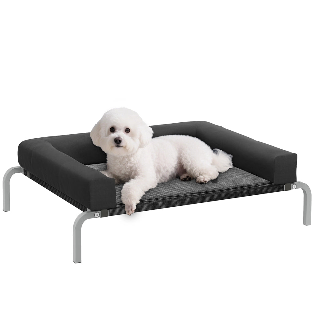 Letto per Cane Raffrescante ¨C zephmum ¨C Nero 90x65x30 cm