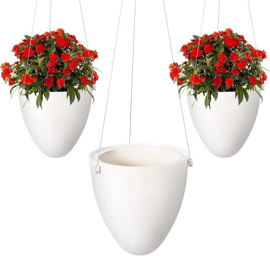 Sostegno per piante - Porta piante autosufficiente - Moderno sostegno decorativo per interni ed esterni - 2 pezzi di vasi per piante da appendere - Supporti per fiori - Sostegno per piante - Cassetta per piante - Decorazioni