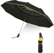 Paraplu automatico extra grande e pieghevole - resistente alle tempeste e impermeabile - con doppia copertura e ombrellino - idoneo per golf e pioggia