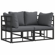 Mobili da Esterno 2 Pezzo Nero e antracite 71,5 x 71,5 x 71 cm CFW9270378