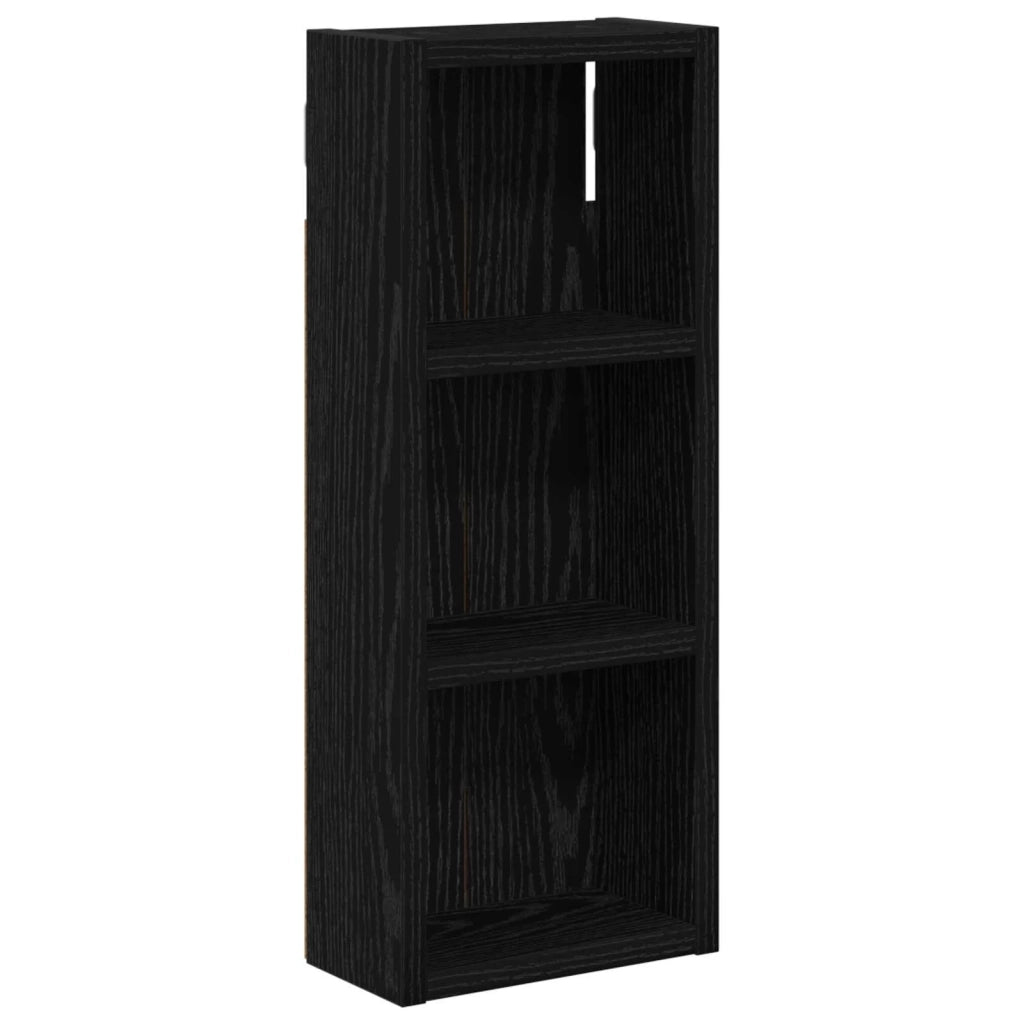 Armadio da bagno a muro Rovere Nero 20 x 10 x 50 cm 889280