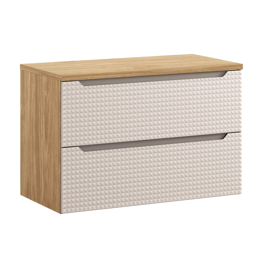 Set mobili bagno 90 cm con piano Luxor Beige 90 x 1401 x 46 cm