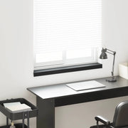 Soglia della Finestra Nero con Venature del Legno PVC