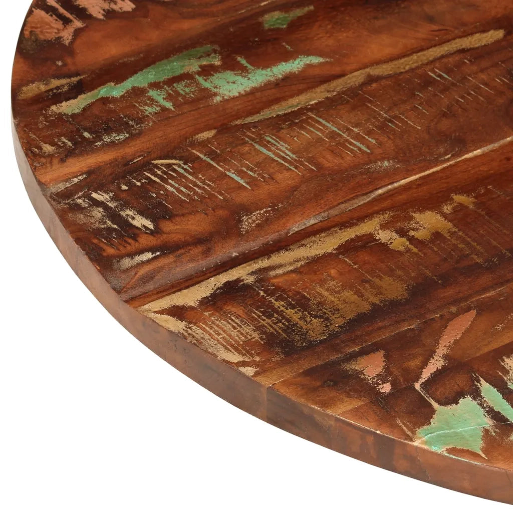 Piano per Tavolo Ã˜ 70x2,5 cm Rotondo Legno Massello di Recupero