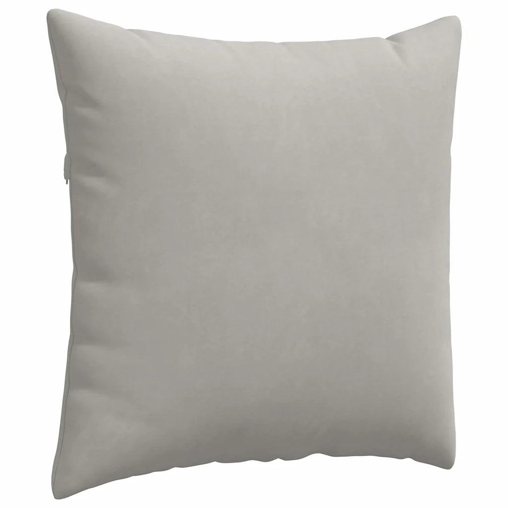 Cuscini da Divano 2 pz-Set di 2 Cuscini per Sofa Grigio chiaro 80 x 80 cm Tessuto 966171