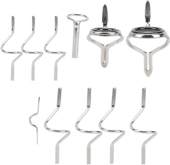 Kit Completo per Pescare con Mosca con Strumento di Riparazione in Acciaio Inossidabile e Gancio Doppio Robusto - Accessori per Pescare con Diverse Dimensioni
