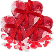Set di tre bagnomiti con confetti a forma di cuore - necessario.