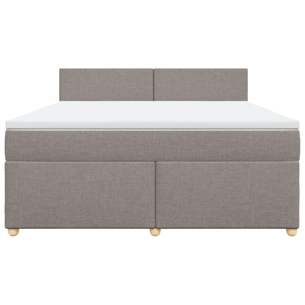 Giroletto a Molle con Materasso Tortora 180x200 cm in Tessuto 3289056