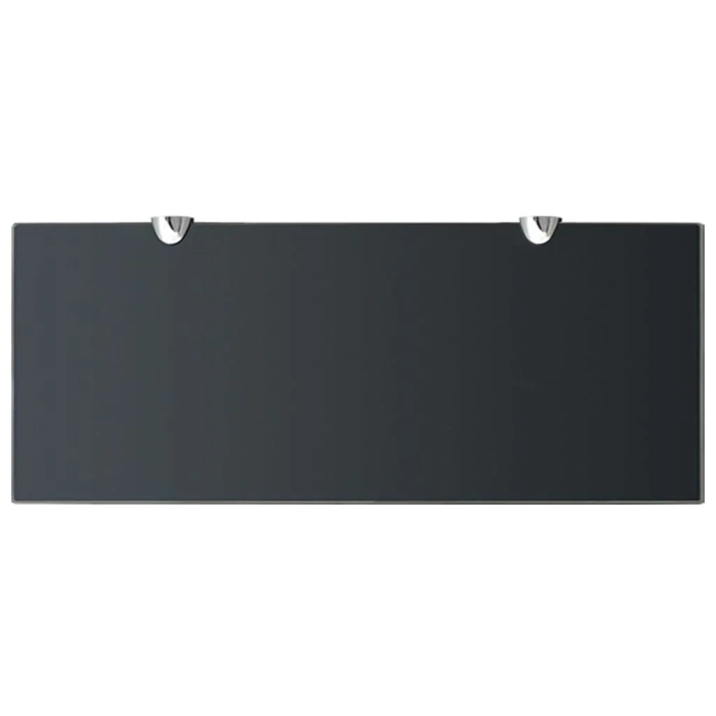 Mensola/armadietto in vetro da parete 50 x 20 cm spessore 8 mm nero 2702153/2