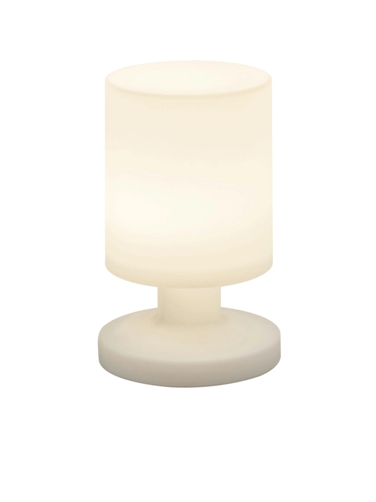 Lampada tavolo da Esterno a LED in Plastica Bianco
