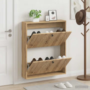 Mobiletto per Scarpe da Muro ALKMAAR 71 x 17 x 86 cm 896204