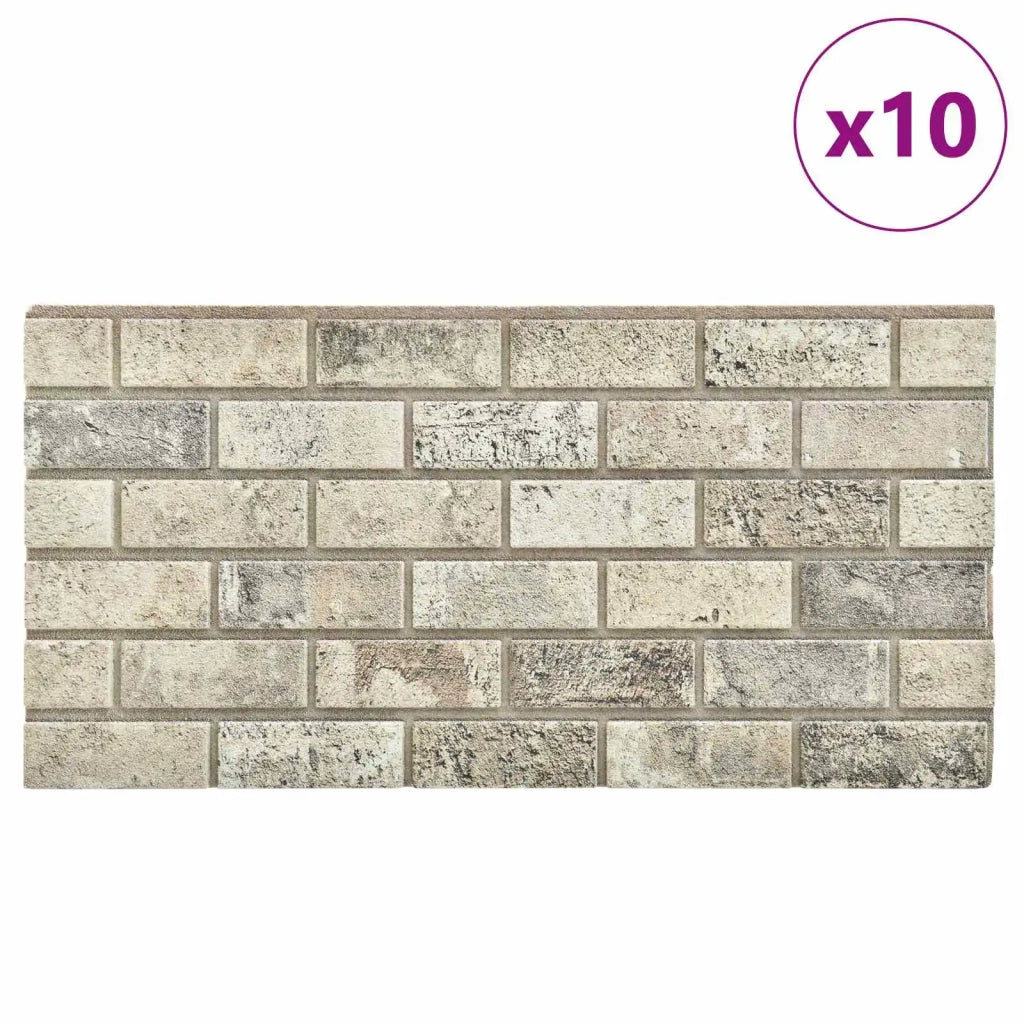 Pannelli da parete 10 pz Sabbia 100 x 50 cm Schiuma EPS CFW2422695