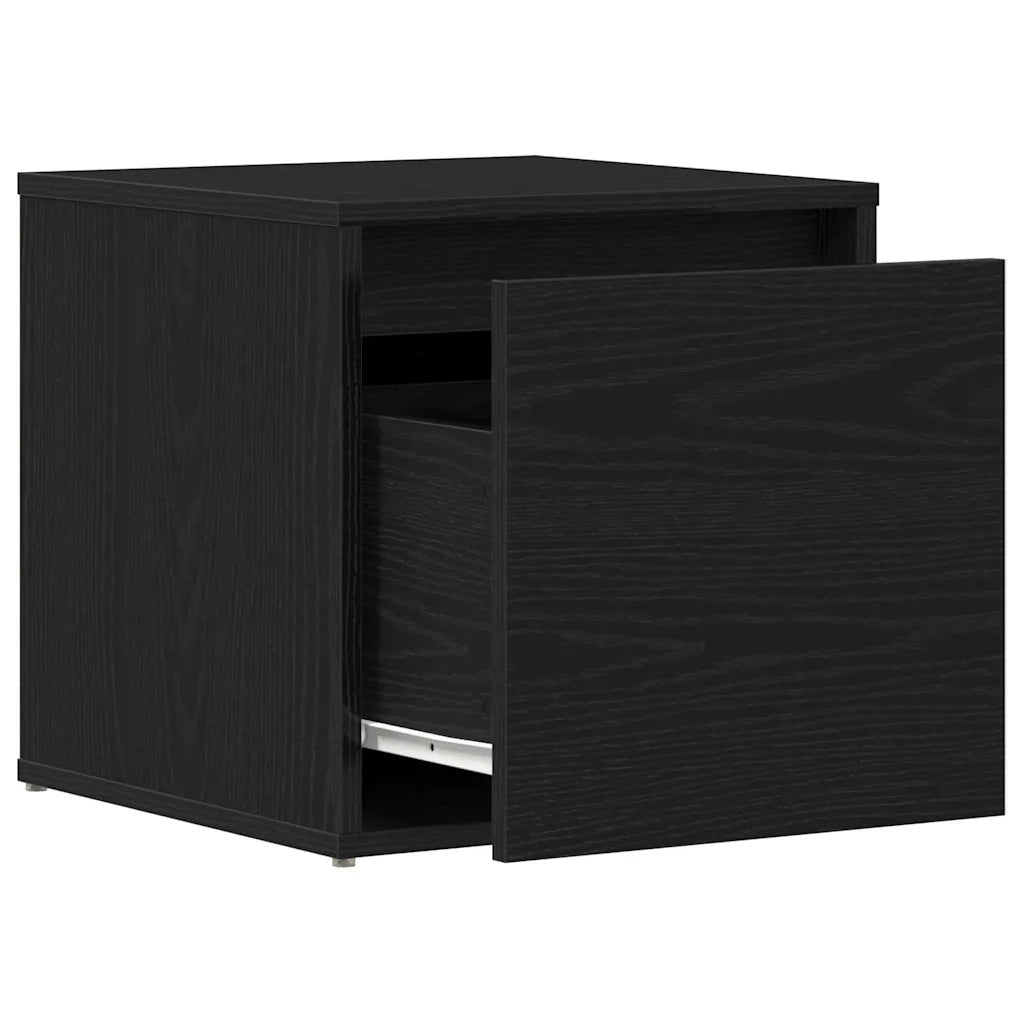 Cassettiera Rovere Nero 40,5 x 40 x 40 cm Legno multistrato 862792