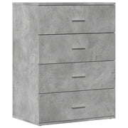 Credenza | Madia | Buffet da pranzo | Armadio da pranzo Grigio Cemento 60x39x80 cm in Legno Multistrato