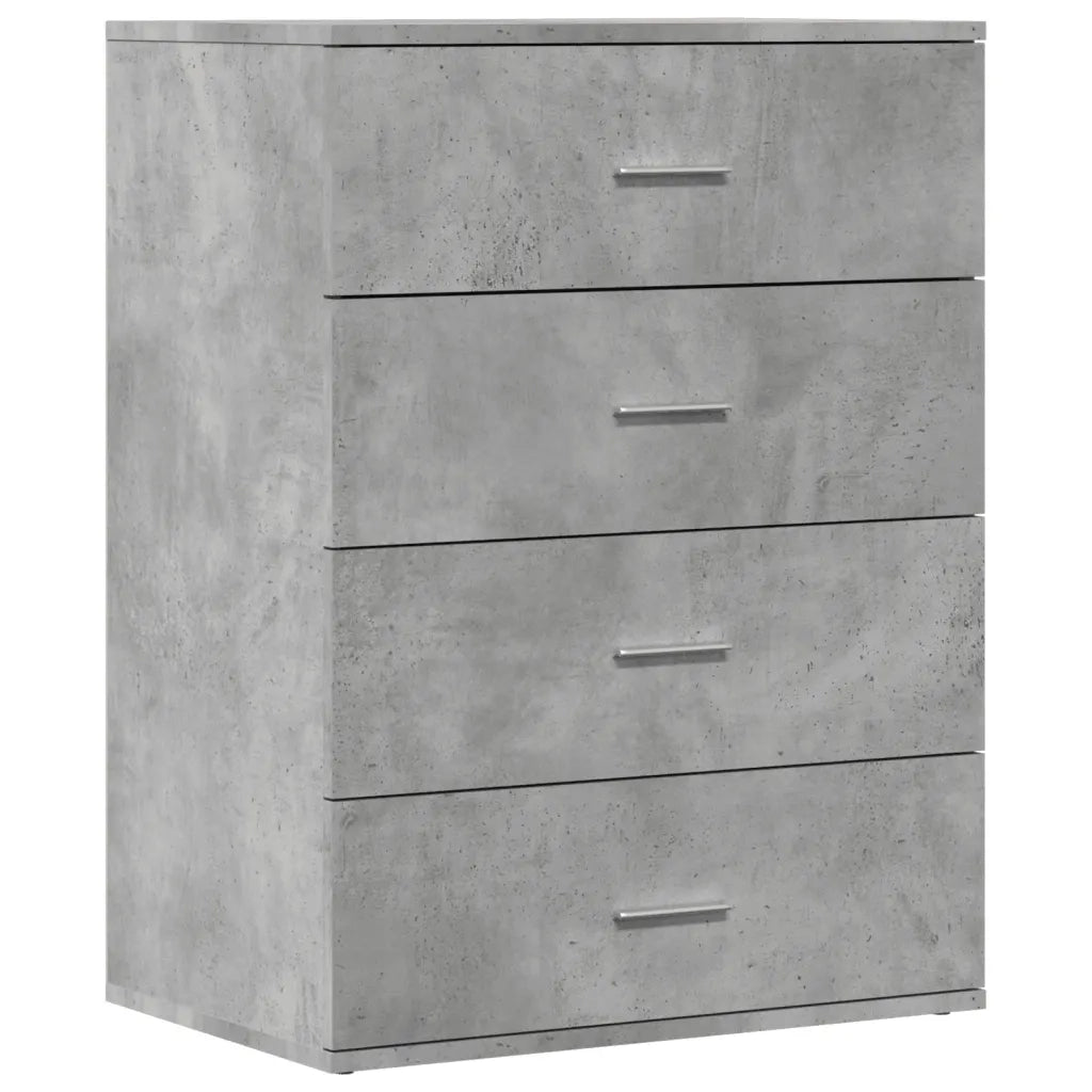 Credenza | Madia | Buffet da pranzo | Armadio da pranzo Grigio Cemento 60x39x80 cm in Legno Multistrato