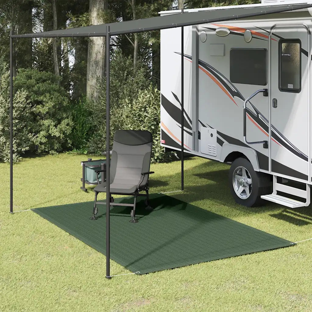 Tappeto da Tenda 200x300 cm Verde Scuro 310697