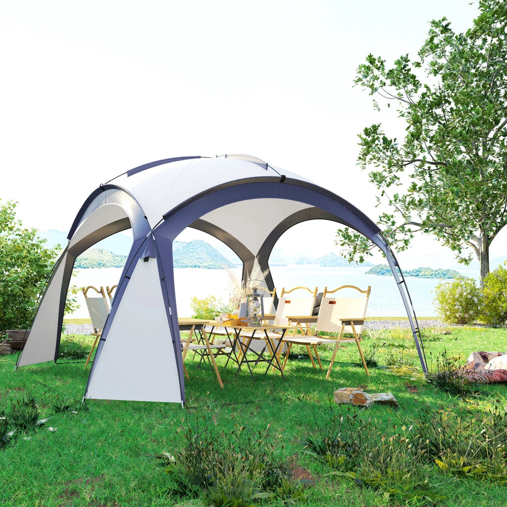 Gazebo da giardino ¨C zephmum ¨C crema 350x350x222 cm