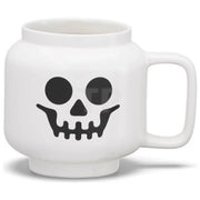 Lego tazza in ceramica minifigure scheletro bianco, 255 ml, lavastoviglie e microonde, serie iconic