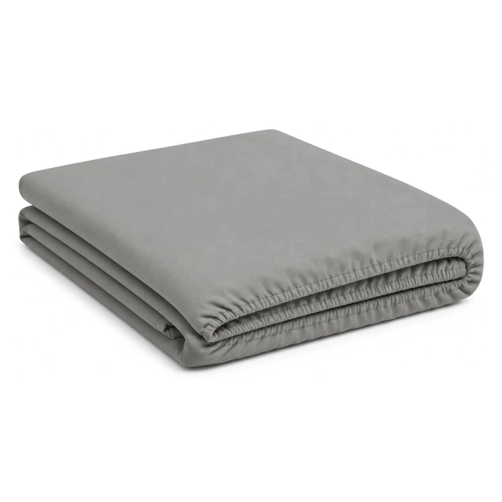 Romesila, Lenzuolo Piazza e Mezza Lenzuolo Sotto con Angolo da 27 cm, Grigio Scuro