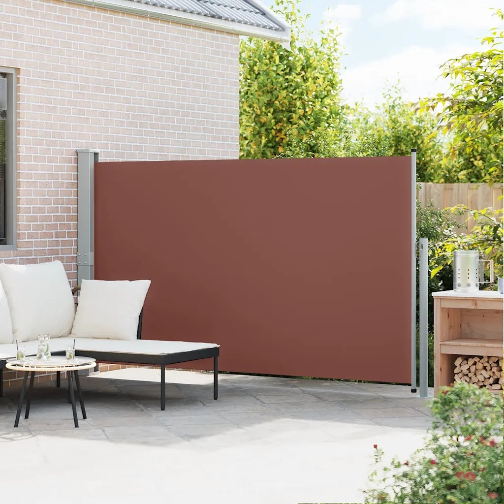 Tenda Laterale Retrattile per Patio 170x300 cm Marrone cod mxl 9178