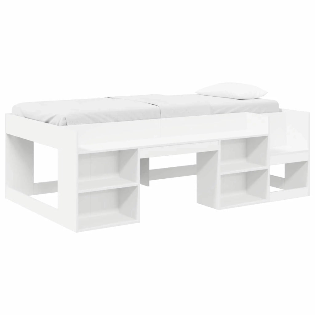 Struttura per Letto per Bambini con Ripostiglio Bianco 3422611