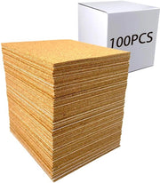 100 pezzi di quadrati di gomma adesivi, 4 pollici di tappi posteriori con adesivo posteriore, gomma per hobby, cartellone, carta decorativa a mano, protezione per pavimento