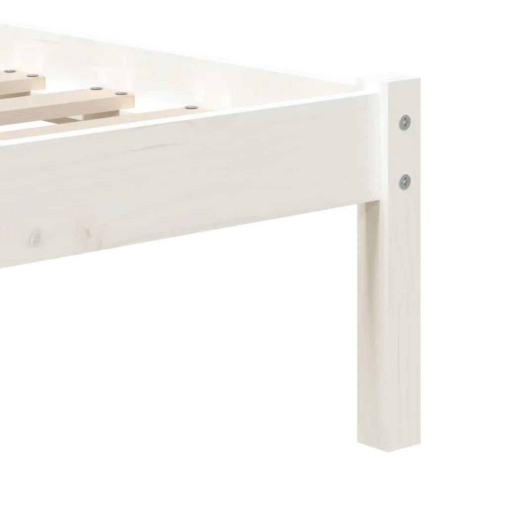 Giroletto Bianco in Legno Massello 90x190 cm 3FT Single cod mxl 49260