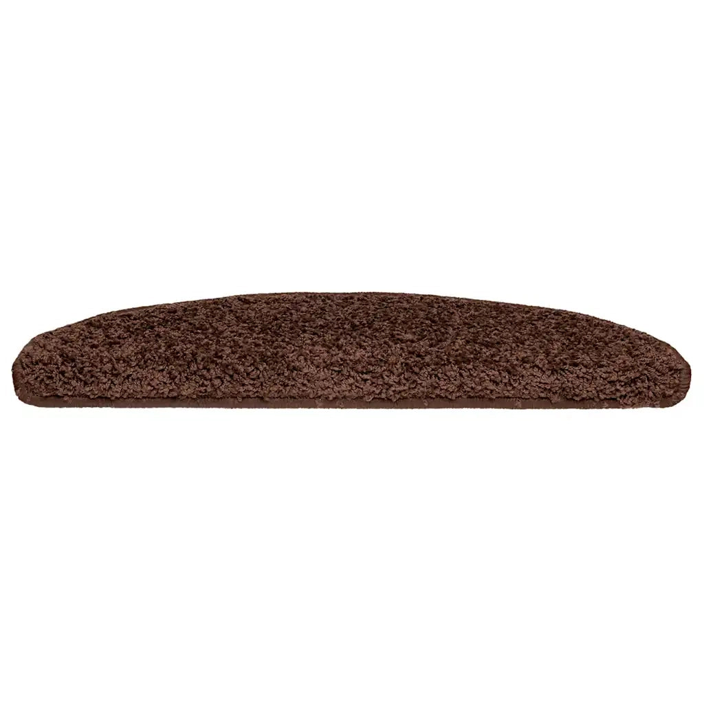 Tappetini per scale 30 pz 65x21x4 cm Marrone Semicircolari Grandi 3365815