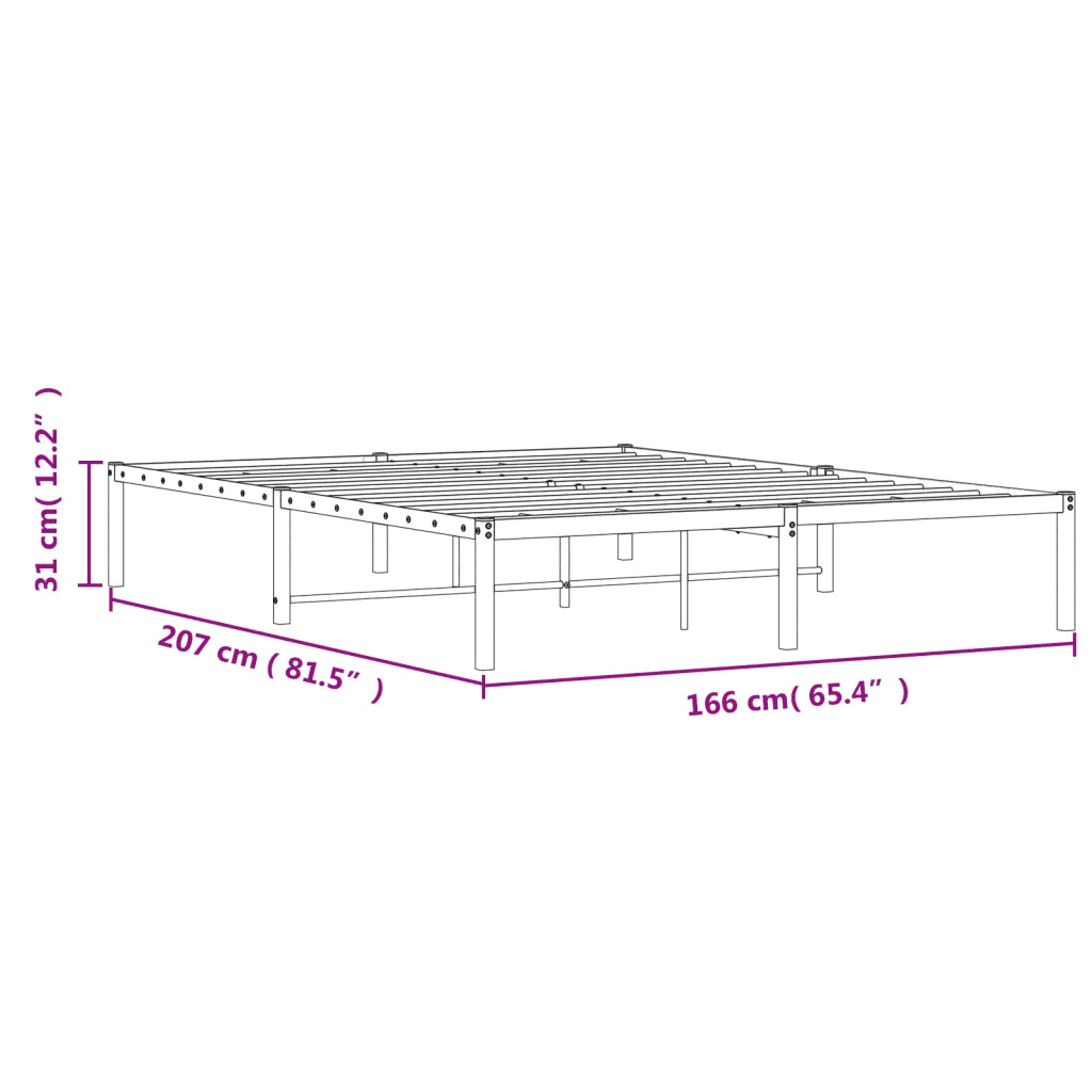 Giroletto in Metallo Bianco 160x200 cm 373676