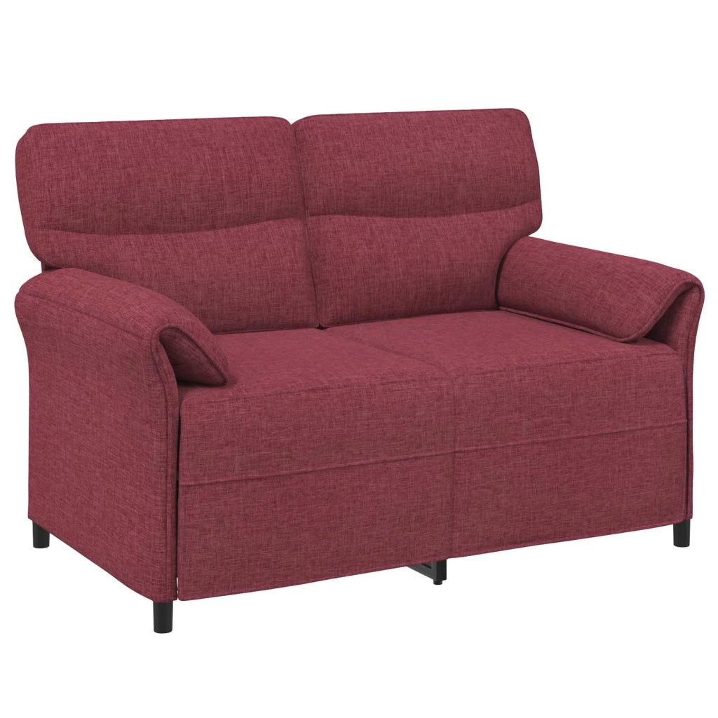 Set di divani 2 pz Rosso Vino Tessuto 3424846