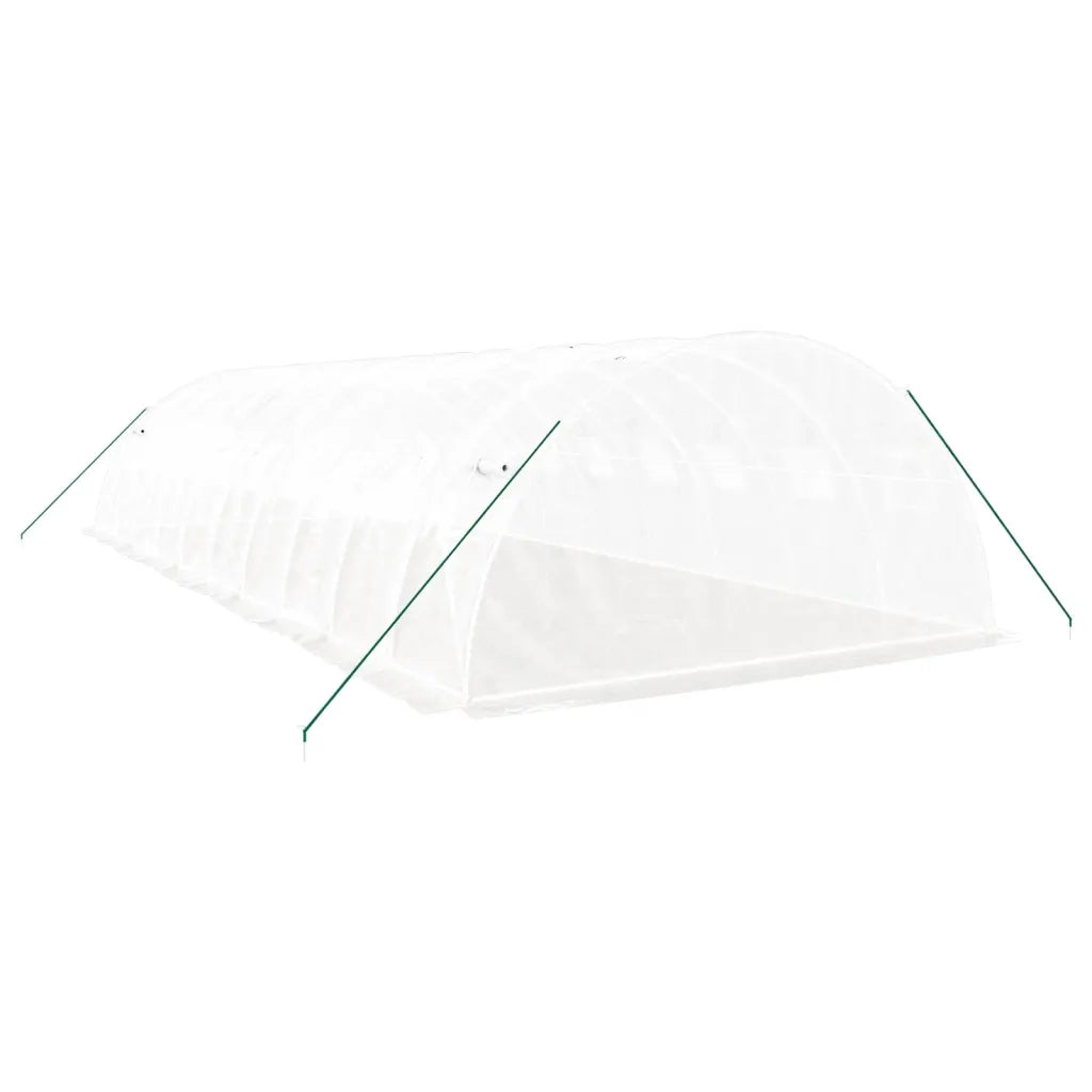 Serra con Telaio in Acciaio Bianco 40 mÂ² 10x4x2 m