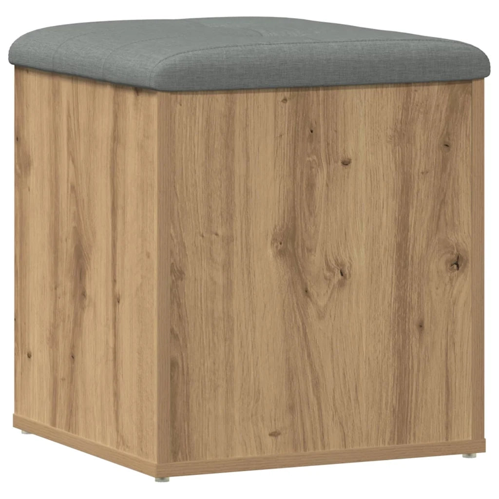 Panca Portaoggetti Rovere Artigianale 42x42x45 cm in Truciolato 857614