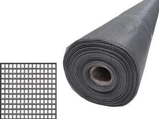 ZANZARIERA IN FIBRA DI VETRO 18/16- - maglia 18/16 - cm.180 x mt.30 - colore grigio - 1 rotolo PHIFER
