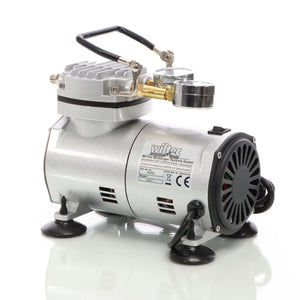 Compressore per aerografo AS20W, 1 cilindro, 4 bar, funzione di pompa per vuoto