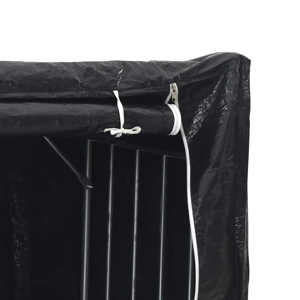 Rastrelliera per Legna con Copertura Antipioggia 100x100x200 cm 4104951