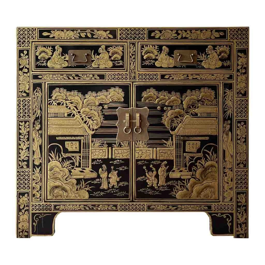 Mobile da ingresso in legno nero 84x40x85 cm