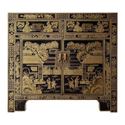 Mobile da ingresso in legno nero 84x40x85 cm