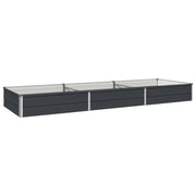 Letto rialzato da giardino Antracite 240 x 80 x 24 cm 8006488