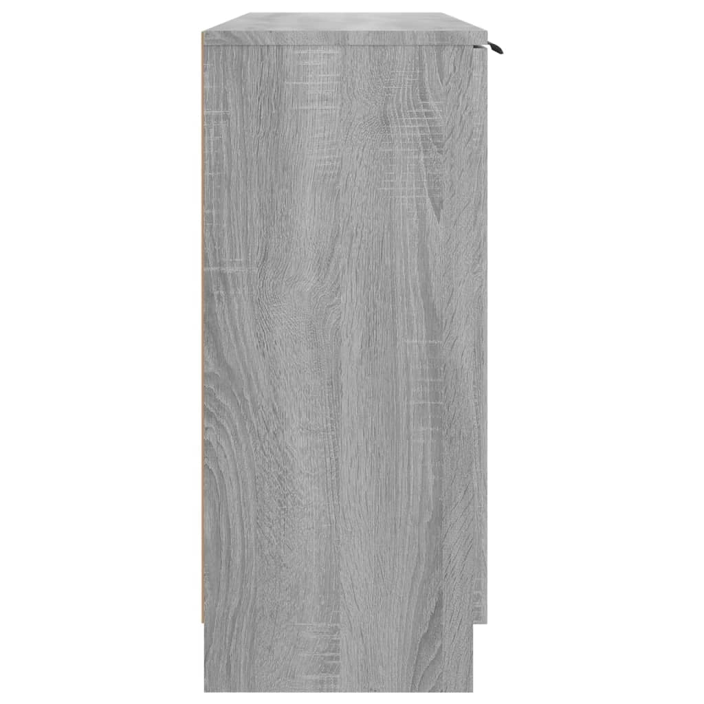 Buffet credenza cassettiera armadio mobile contenitore organizer cucina soggiorno salotto Sonoma 90,5 x 30 x 70 cm legno ingegnerizzato grigio 02_0036545