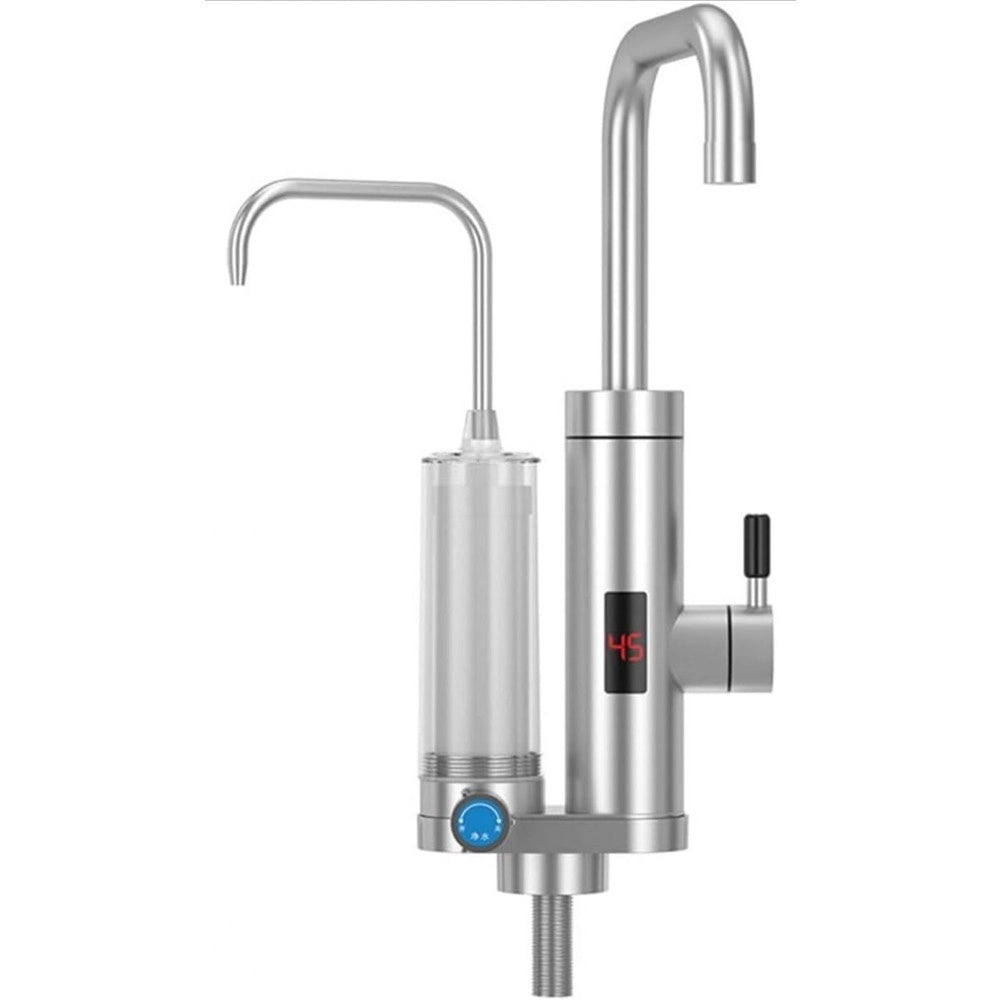 Trade Shop - Rubinetto Depuratore Elettrico Istantaneo Caldaia Acqua Calda Con Display 3000 W -