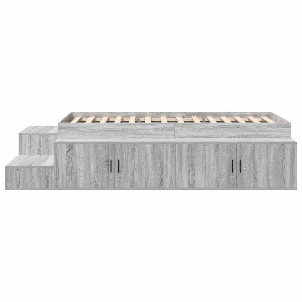 Struttura letto con contenitore Grigio Sonoma 80 cm 3335578