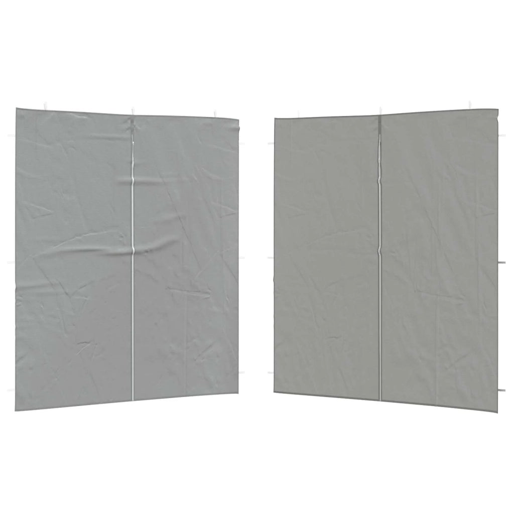 Parete per tenda da festa 2 pcs Grigio Chiaro 200 x 195 cm