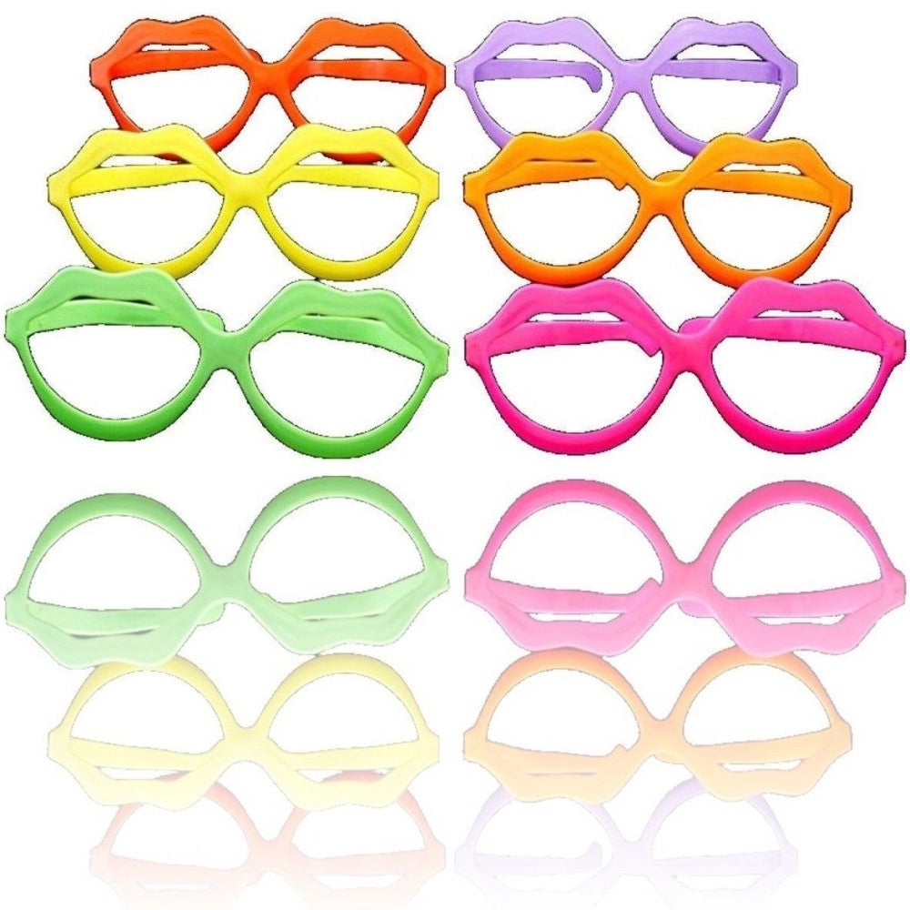Trade Shop - Occhiali Giganti Occhialoni Grandi Maxi Bocca Scherzo Feste Party Carnevale -