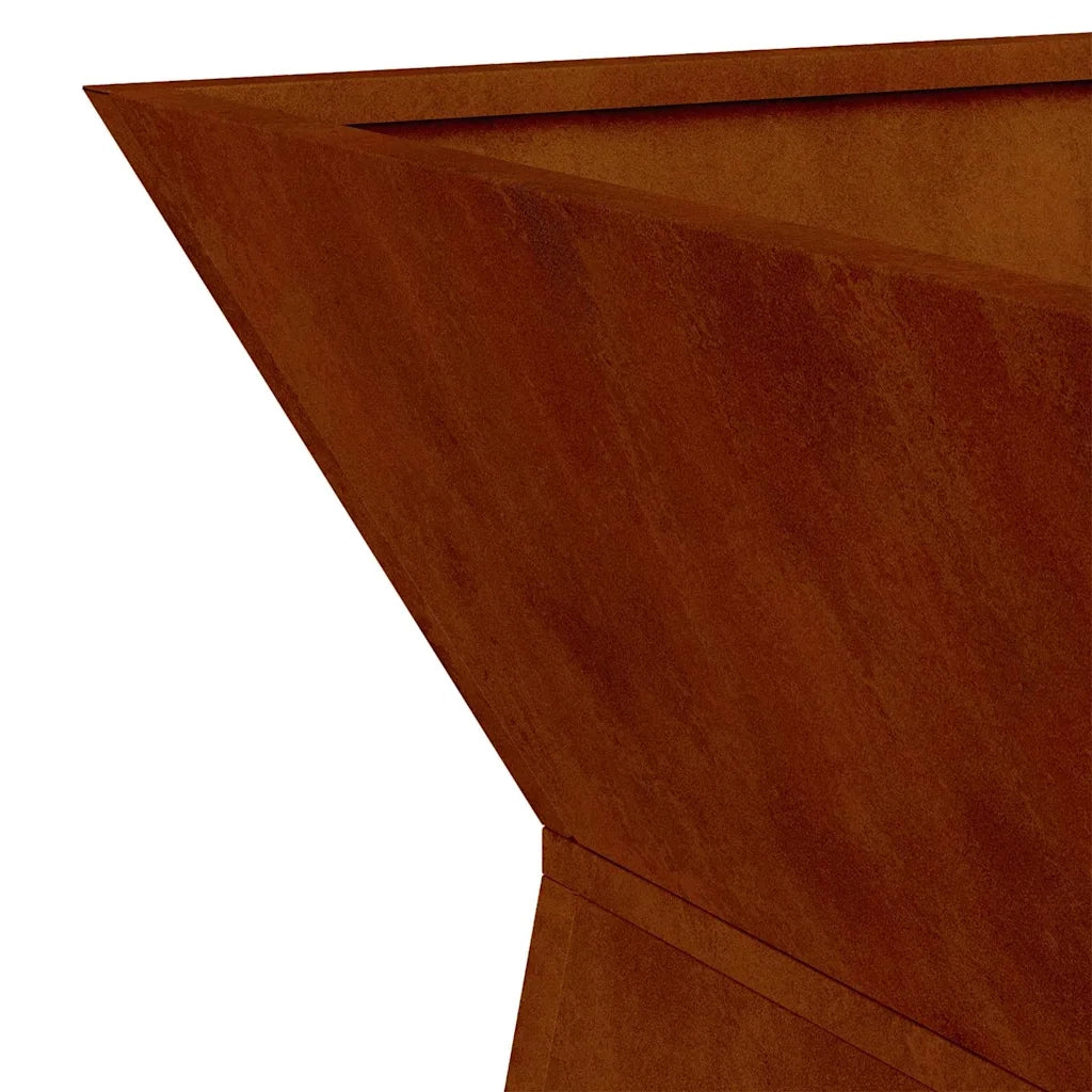 Vaso a Pilastro 2 pz-Set di 2 Fioriera da Esterno-Contenitore per Piante Argento 40 x 40 x 100 cm 211262
