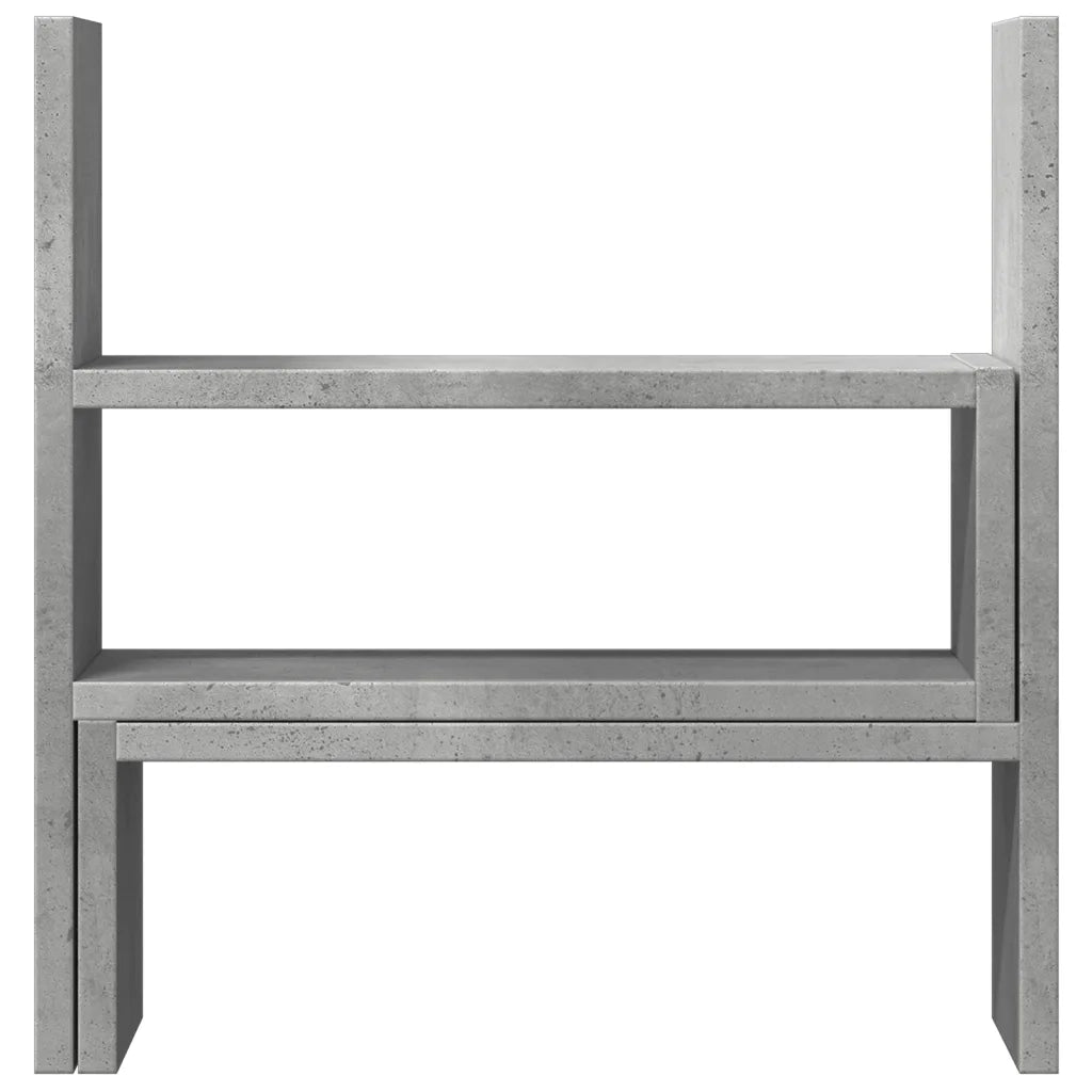 Organizer Scrivania Grigio Cemento 40x17x41 cm in Truciolato 854763