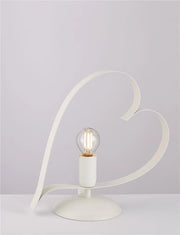 TRENDY LUME DESIGN MODERNO IN METALLO COLORE BIANCO E14 1 LUCE 46 WATT 14X14X35 CM