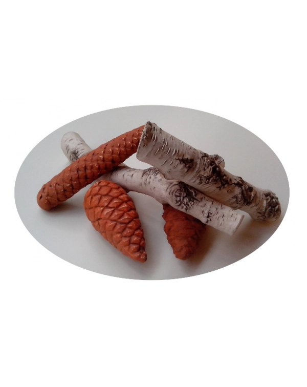 Ceppi Ceramici Betulla per Biocamini - Modello B
