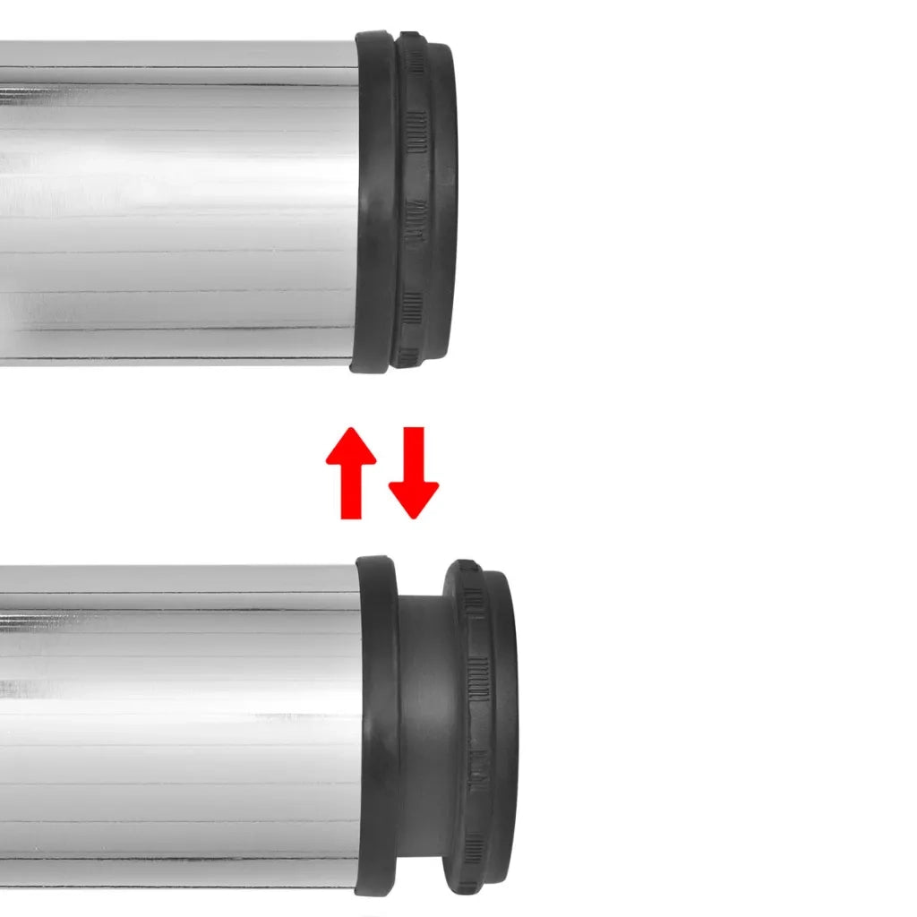 Gambe per Tavolo 4 pz Altezza Regolabile Cromate 1100 mm 242144