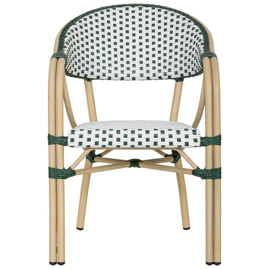Fauteuil in rotin sintetico vert 56x60x85 cm (hauteur)